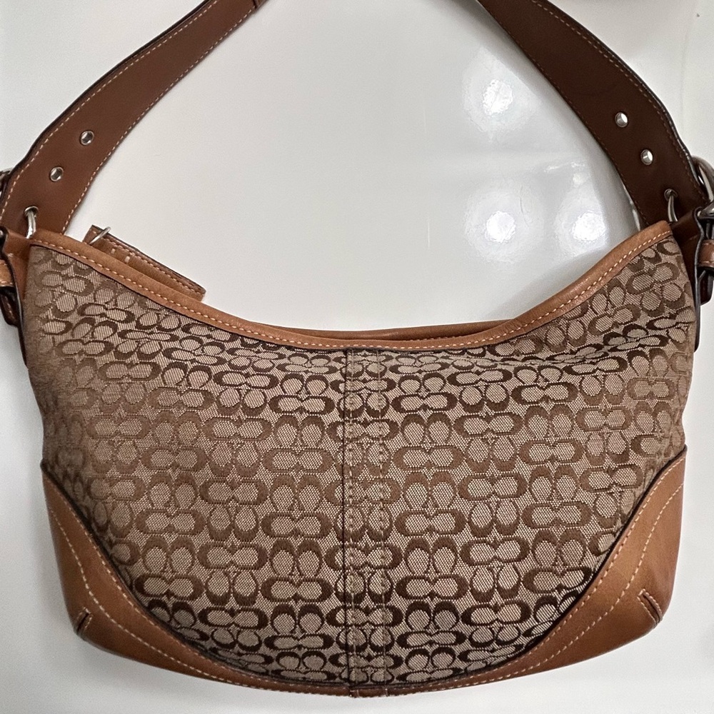 Coach Mini Soho Signature C Brown Y2K